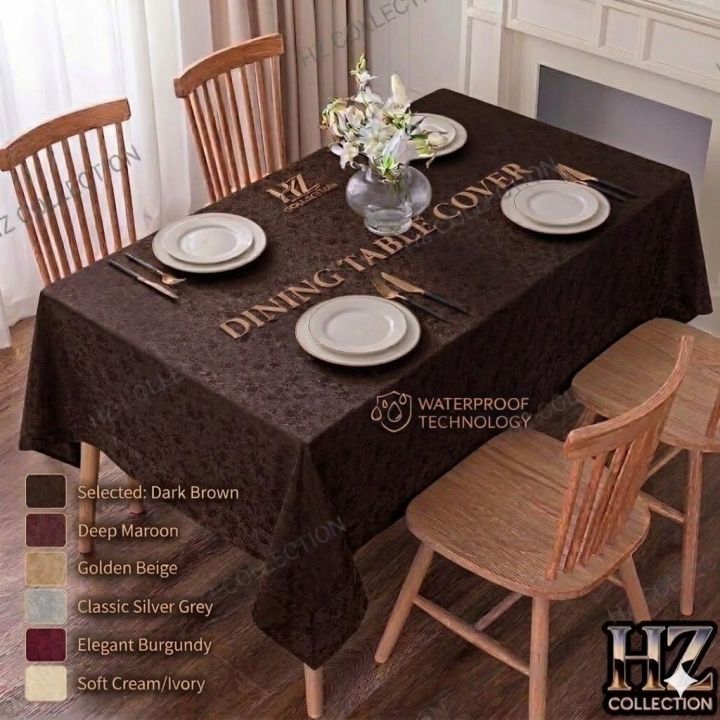 Modern%20Classic%20PVC%20Tablecloth%206/8%20Seater%20Rectangle/Oblong%2060x90/102cm%20Elegant%20Dining%20Table%20Cover%20-%20Image%205