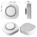 Fire Protection 433MHz Smoke Detector Wireless White Color Smoke Sensor Highly Sensitive alarm fire For Home GSM Alarm System. 