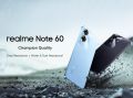 Realme Note 60 | 64GB+4GB RAM | 5000mAh battery | 32MP back camera | Dust and Water Resistant. 