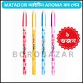 Matador Aroma Ballpoint Pen Set 6pcs - 0.6mm Fine Tip - Perfumed Ink -.