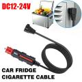 12V Car Refrigerator Power Cord Fridge Freezer Power Cord For ARB Car Cigarette Lighter Adapter Fridge Heater Extension Cable 2m. 