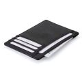 Black color small size leather business card credit card debit card holder mini wallet. 