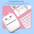 Portable Thermal Printer MINI Wirelessly BT 203dpi Photo Label Memo Wrong Question Printing With USB Cable Imprimante Portable. 