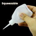 Dispensers Applicator Kit Empty Plastic Squeeze Bottles Dropping Tube Nozzle and Blunt Tip Needle Works for Liquid Glue and Ink. 