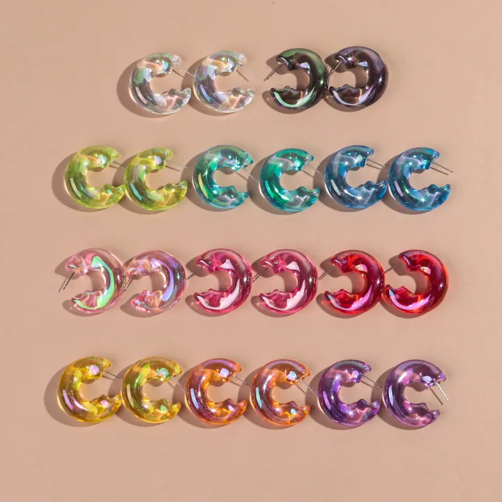 New%20Iridescent%20Acrylic%20Chunky%20Circle%20Earring%20Hoops%20for%20Women%20Transparent%20Geometric%20Huggies%20Earrings%20Korean%20Fashion%20Jewelry%20%20-%20Image%205