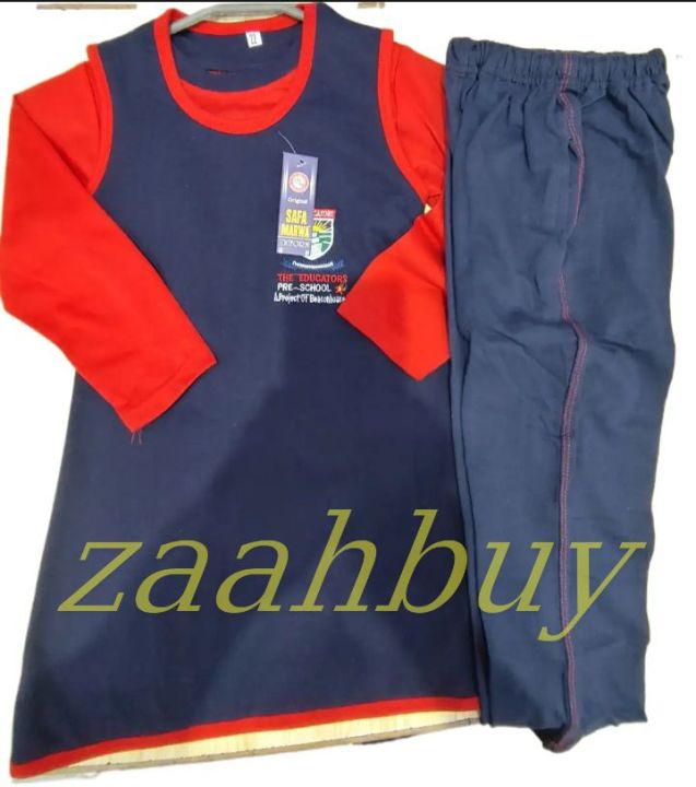 Pre School Uniform For Girls Educator Complete Suite Shirt plus Trouser For Kids
