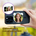 Cute Panda Magnetic Selfie Mirror, Universal MagSafe Compatible, Portable Rear Camera Tool .