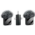 F11 2-in-1 Wireless Microphone | Dual Lavalier Mic with Noise Cancellation | 3-in-1 Plug & Play for iPhone, Android, Camera | for YouTube, Vlogging, Live Streaming & Interviews. 