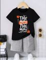 T-shirt And Short Pant For Kids Baby Girls Round Neck Short Sleeves Tee Tops Clothes Sets Dresses Outfit Suit For Unisexual Jannat Place. 