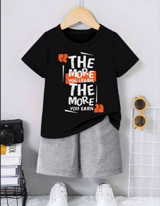 T-shirt%20And%20Short%20Pant%20For%20Kids%20Baby%20Girls%20Round%20Neck%20Short%20Sleeves%20Tee%20Tops%20Clothes%20Sets%20Dresses%20Outfit%20Suit%20For%20Unisexual%20Jannat%20Place%20-%20Image%203