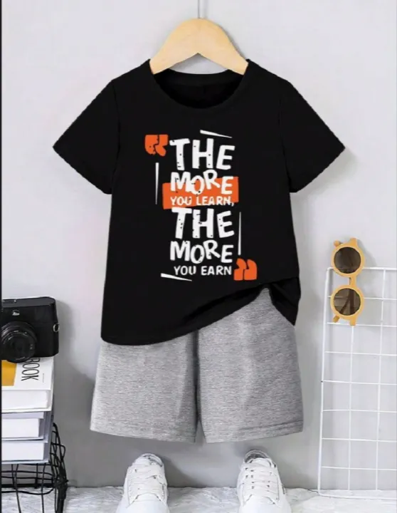 T-shirt%20And%20Short%20Pant%20For%20Kids%20Baby%20Girls%20Round%20Neck%20Short%20Sleeves%20Tee%20Tops%20Clothes%20Sets%20Dresses%20Outfit%20Suit%20For%20Unisexual%20Jannat%20Place%20-%20Image%203