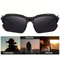 Outdoor Polarized Fashionable Sports Glasses for Men and Women, Windproof Suitable for Baseball Running Fishing Golf and Driving. 