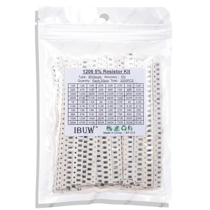 2000PCS%2010%20Ohm-910K%20Ohm%201206%20SMD%20Resistor%20Kit%20Assorted%20Set%205%25%2080values*25PCS%20SMD%20Resistors%2010K%20470/100/680%20Ohm%20Resistance%20Pack%20-%20Image%203