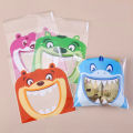 100pcs Cute Big Teech Mouth Monster Plastic Bag Wedding Birthday Cookie Candy Gift Packaging Bags OPP Self Adhesive Party Favors. 