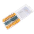 500 pcs Set of Resistors 0.25W 1 Ohm ~10M Metal Film Diy Electronic Kit 1/4 Watt  Resistor Assortment Kit Electronic Component. 