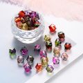 A 50PS acrylic double set square bead string, suitable for DIY bracelet crafts. 