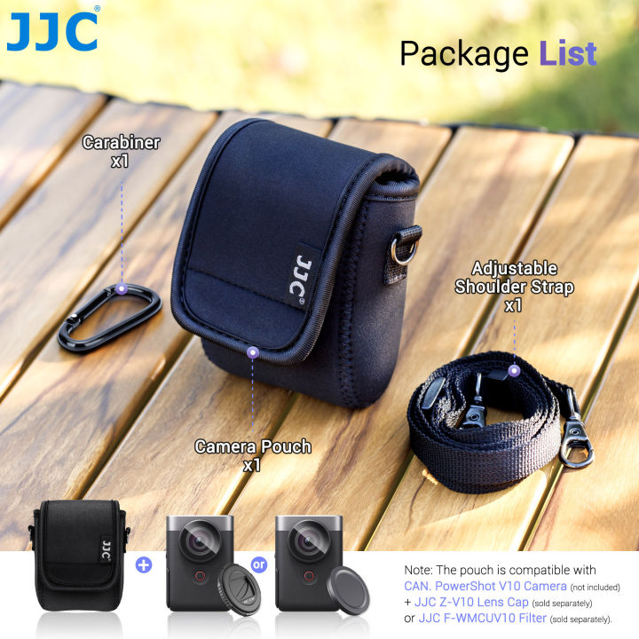 JJC%20Carry%20Case%20for%20%20PowerShot%20V10%20%20Osmo%20360%20Camera%20Pouch%20Crossbody%20Bag%20W%20Strap%20Carabiner%20Shockproof%20Camera%20Travel%20Case%20-%20Image%206