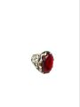 Anari yaqoot Turkish Stylish Stone Ring Turkish Design Rings For Men and Boys Fashion Stylish New Design Rings Stainless Steel /Anari Yaqoot stone /anari yaqoot gemstone/red stone.. 