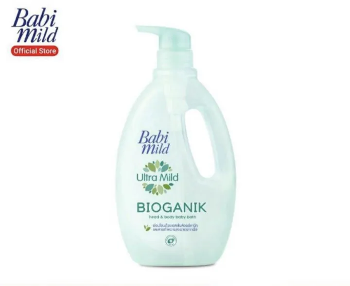 Babi%20mild%20lotion%20pump%20bottle%20baby%20mind%20ultra%20mild%20Bioganic-Head%20&%20body%20size%20800%20impurity%20Green%20-%20Image%204