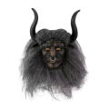 Bull Demon King Party Mask with Hair and Horn Role Playing Mask Halloween Costume Props Funny Latex Mask Fun Movie Mask. 