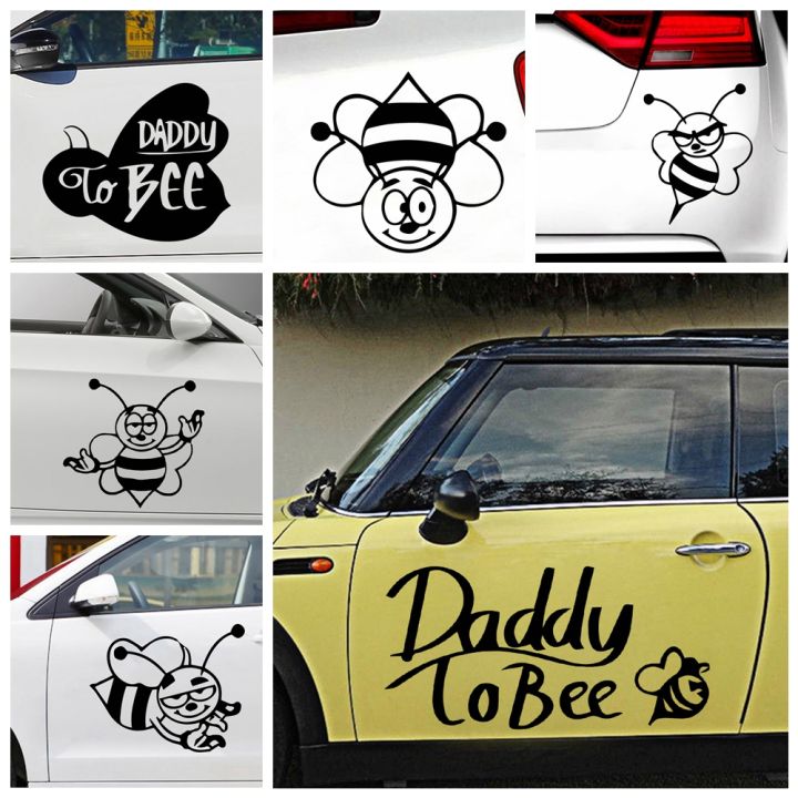 Bee theme Free shipping Cute, cartoonish car Sticker Creative ...