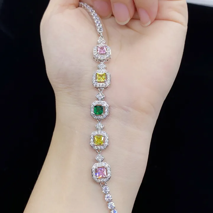 Moonso%20Luxury%20Pink%20Green%20Gold%20Color%20Princess%20Bracelet%20Bangle%20for%20Women%20Anniversary%20%20Jewelry%20Wholesale%20S8239%20-%20Image%203