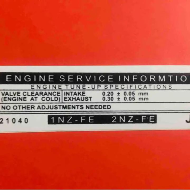 Engine Room Sticker toyota corolla Engine Room stickers | Daraz.pk