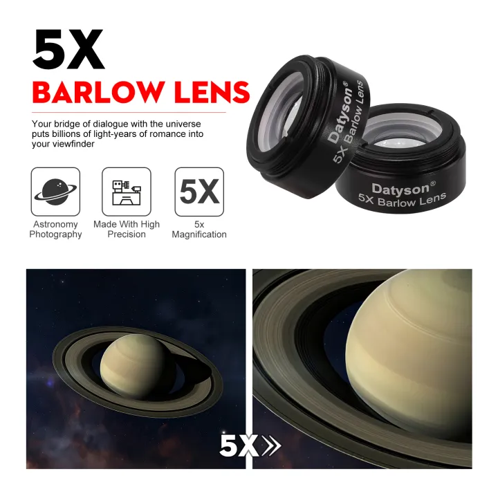 Datyson%205X%20Barlow%20Lens%20for%201.25%E2%80%98%E2%80%99%20%20Eyepiece,%205X%20Magnification%20for%20Astronomy%20Stargazing,%20Lunar%20&%20Planetary%20Observation%20-%20Image%203