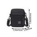 Men's bag, available in single shoulder or cross-body design, suitable for daily use during school. Made of nylon material..