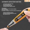 ⚡ Non-Contact Voltage Tester Pen Battery Operated | Rust-Resistant | Bright LED Display | AC/DC Detection.