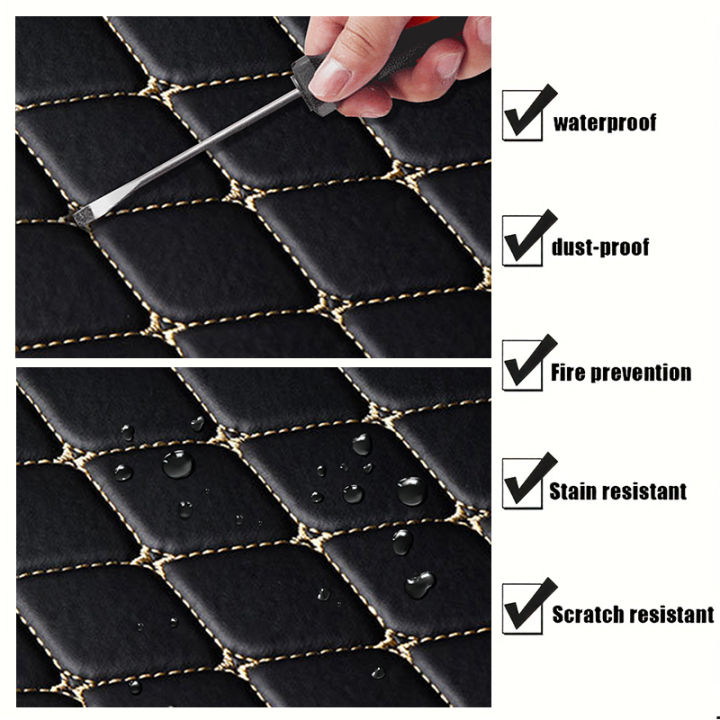 Kcimo%205Pcs%20Car%20Floor%20Mats%20PU%20Leather%20Waterproof%20Car%20Foot%20Pad%20Protector%20Pads%20Fashion%20Universal%20Car%20Carpet%20Cushion%20For%20All%20Seasons%20-%20Image%205