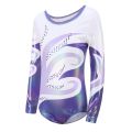 Children Girls Gymnastics Leotard Diamante Long Sleeve Practice Dance Wear Bright Color Body Suits Ballet Leotard. 