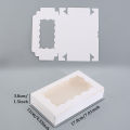 10/20pcs Cake Carriers, Square Box With Lid, White Bread Box With Window, For Pies, Donuts, Muffins, Chocolates.