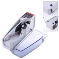Mini Handy Money Counter Portable Cash Count Money Currency Counter Counting Machine Support All Bill with Leather Bag EU Plug. 