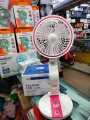 Rechargeable Folding Table Fan with Led Light multi-colour -1 ps.