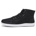 HOBIBEAR Mid-Top Barefoot Shoes Unisex Wide Toe Box Canvas Sneakes Zero Drop Lace Up Outdoor Walking Shoes.