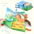 Baby Early Learning Toy Tail Cloth Book Puzzle Parent-child Interactive Sound Paper Infants Activity Toys for Babies. 