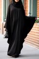 Simple Full Black Kaftan Abaya For Girls And Ladies. 