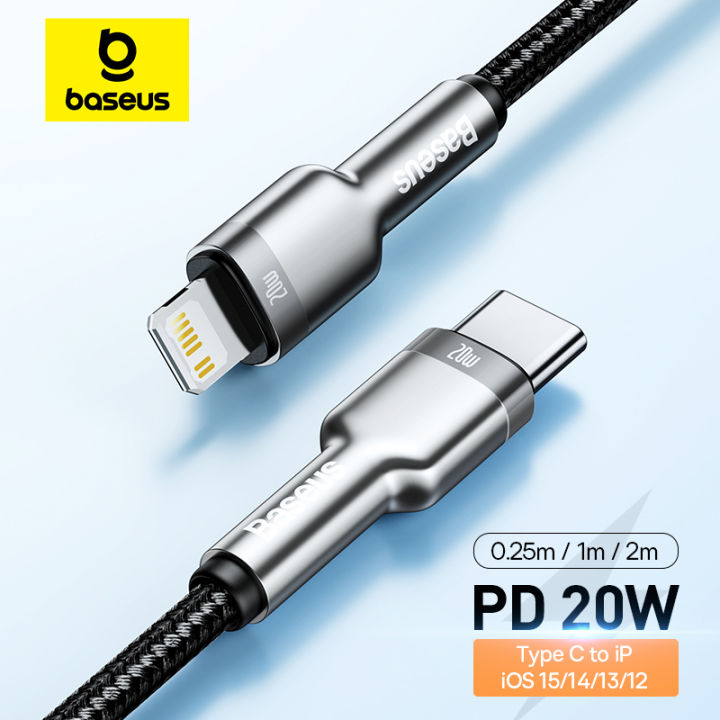 Baseus 20W PD USB C Cable for iPhone 14 13 12 Fast Charging Charger for