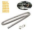 60-200cm Dual-layer Car Heater Exhaust Pipe Stainless Steel For Webasto Eberspacher Air Diesel Heater Exhaust Hose Tube Line. 