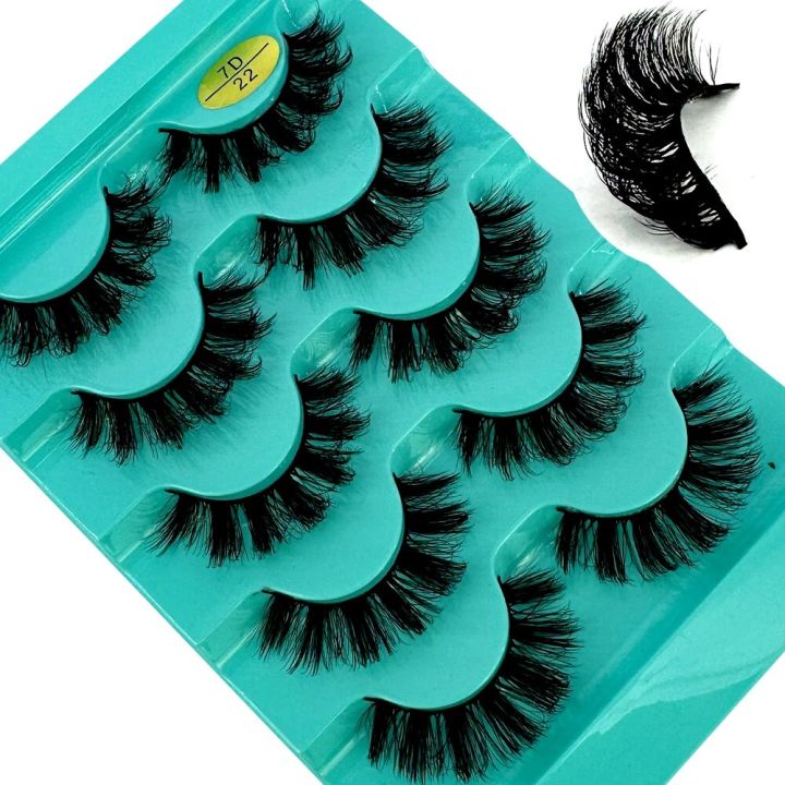 Cat%20Eye%20Eyelashes%203D%20Natural%20False%20Lashes%20D%20Curl%20Fluffy%20Soft%20Cross%205%20Pairs%20Manga%20Lashes%20Wispy%20Natural%20Eyelash%20Extension%20Makeup%20-%20Image%207