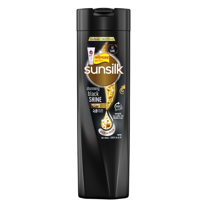 Sunsilk%20Shampoo%20Stunning%20Black%20Shine%20340ml%20(Conditioner%20Free)%20-%20Image%202