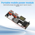 3S 4S 5S 65W 100W Power Bank Double C Port Two way Fast Charge Mobile Power Module 18650 Charging Temperature Protection. 