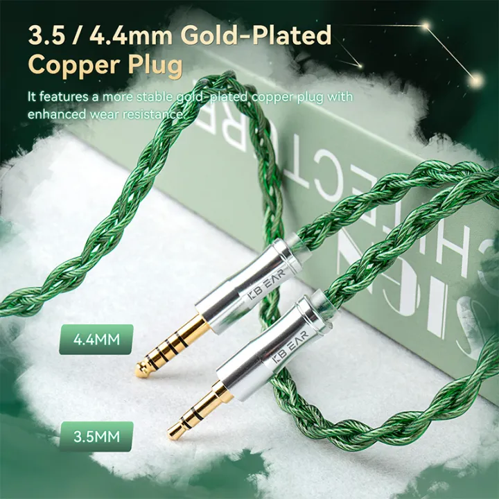 KBEAR%20Aegis%20Wire%20MH04%204%20Cores%20High-purity%20Silver-plated%20OFC%20HiFi%20Headphone%20Upgrade%20Cable%20-%20Image%203