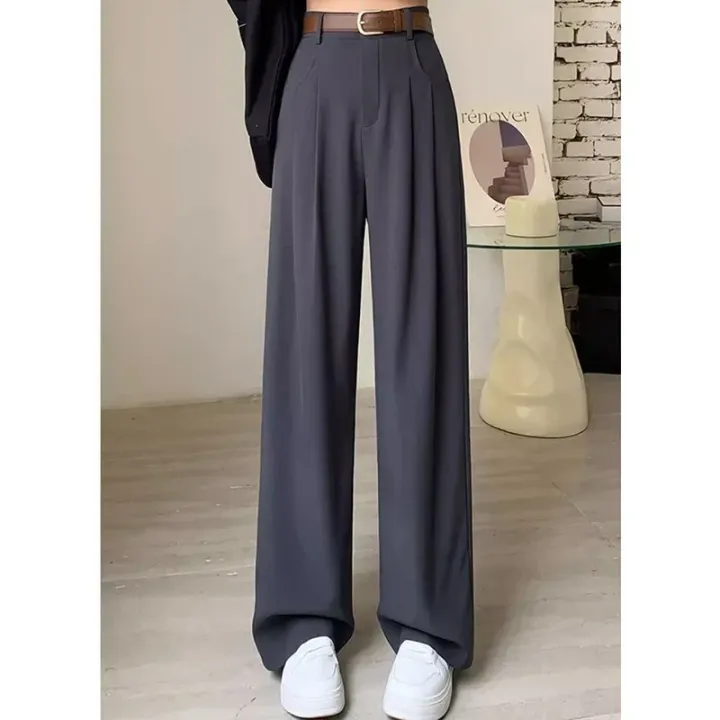 Women%20Fashion%20Suit%20Pants%20Lady%20Breathable%20Baggy%20High%20Waist%20Wide%20Leg%20Trousers%20Lady%20Straight%20Leg%20Gray%20Classic%20Office%20Long%20Pants%20-%20Image%207