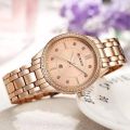 Curren Rose Gold Date Watch Women Brand Luxury Gold Quartz Watch Fashion Ladies Dress Elegant Wristwatch Gifts For Lady. 