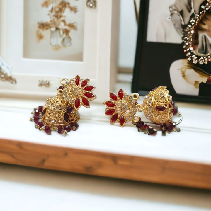 China Jewlry TRENDING JHUMKIYAN HIGH QUALITY Fancy Kundan Earrings Women Jewelry Earrings