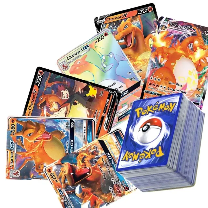 Pokemon%20Cards%20Charizard%20Pikachu%20Vmax%20GX%20MEGA%20Vstar%20Pokmo%20Letters%20Kids%20Gift%20Game%20Collection%20Card%20ESPANOL%20Toy%20Holo%20Rainbow%20-%20Image%205