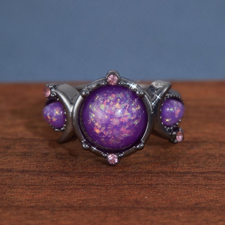 Fashion%20Female%20Round%20Purple%20Imitation%20Fire%20Opal%20Black%20Rings%20for%20Women%20Bridal%20Accessories%20High%20Quality%20Vintage%20Jewelry%20%20-%20Image%205