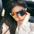 Cycling Sunglasses Large Frame UV400 Shades UV Protection Outdoor Sports Windproof Anti-Ultraviolet Hiking Climbing Goggles. 